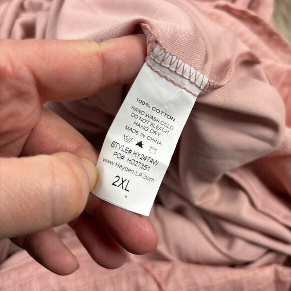 NWT Hayden Textured  Puff Sleeve Midi Dress - Picture 10 of 11